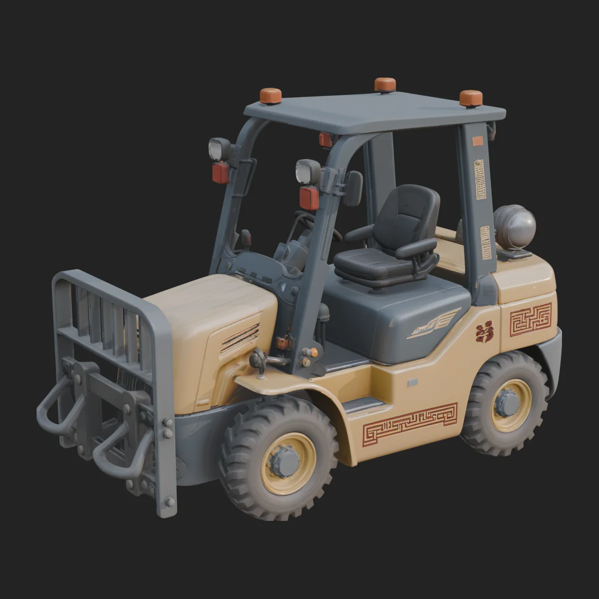 Forklift Truck Model Design 17