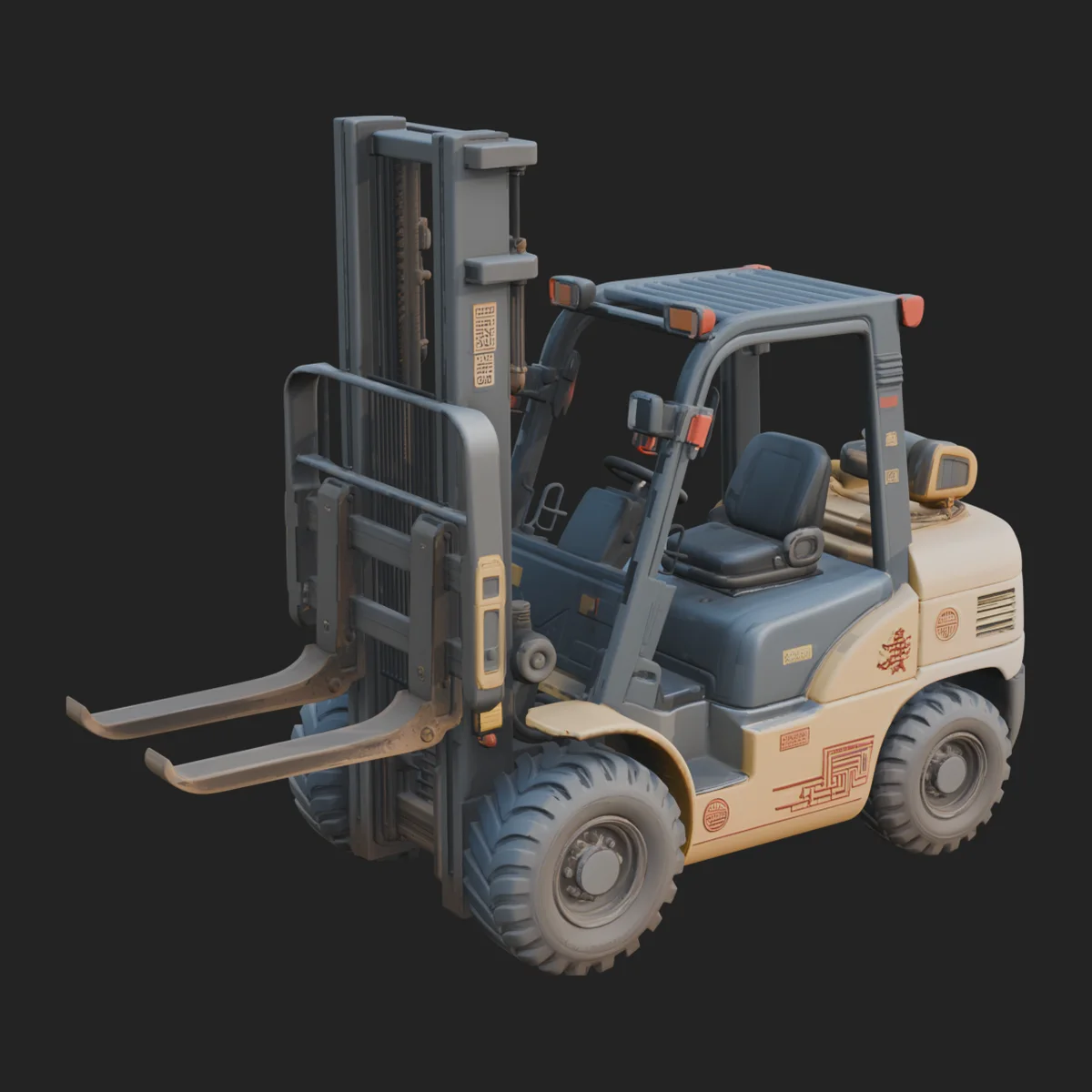 Forklift Truck Model Design 7