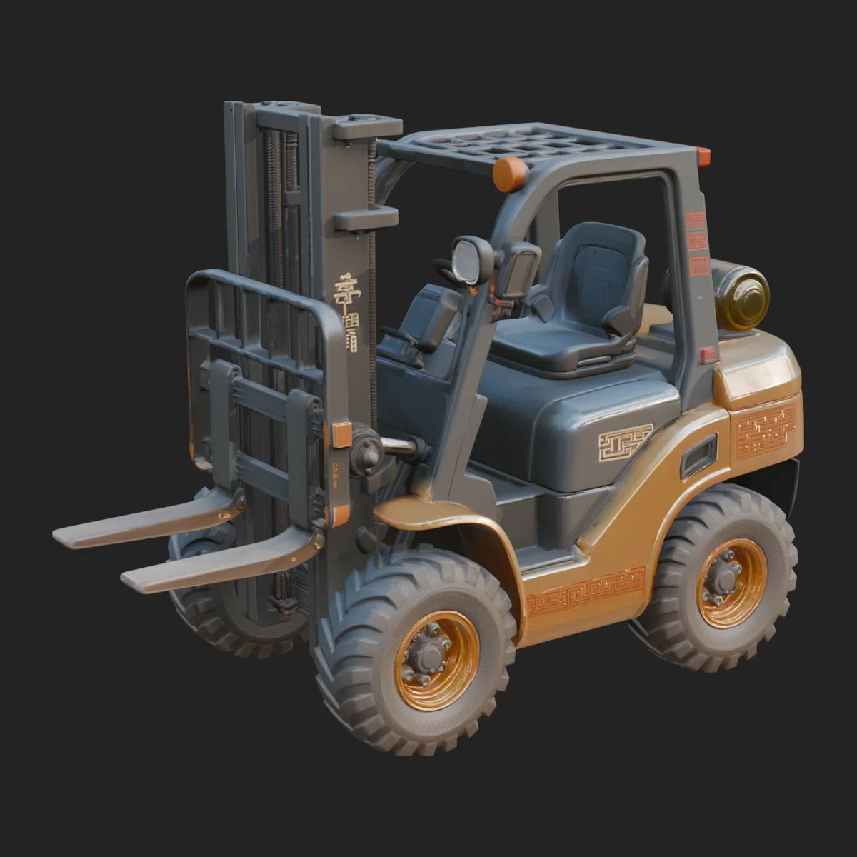 Forklift Truck Model Design 9