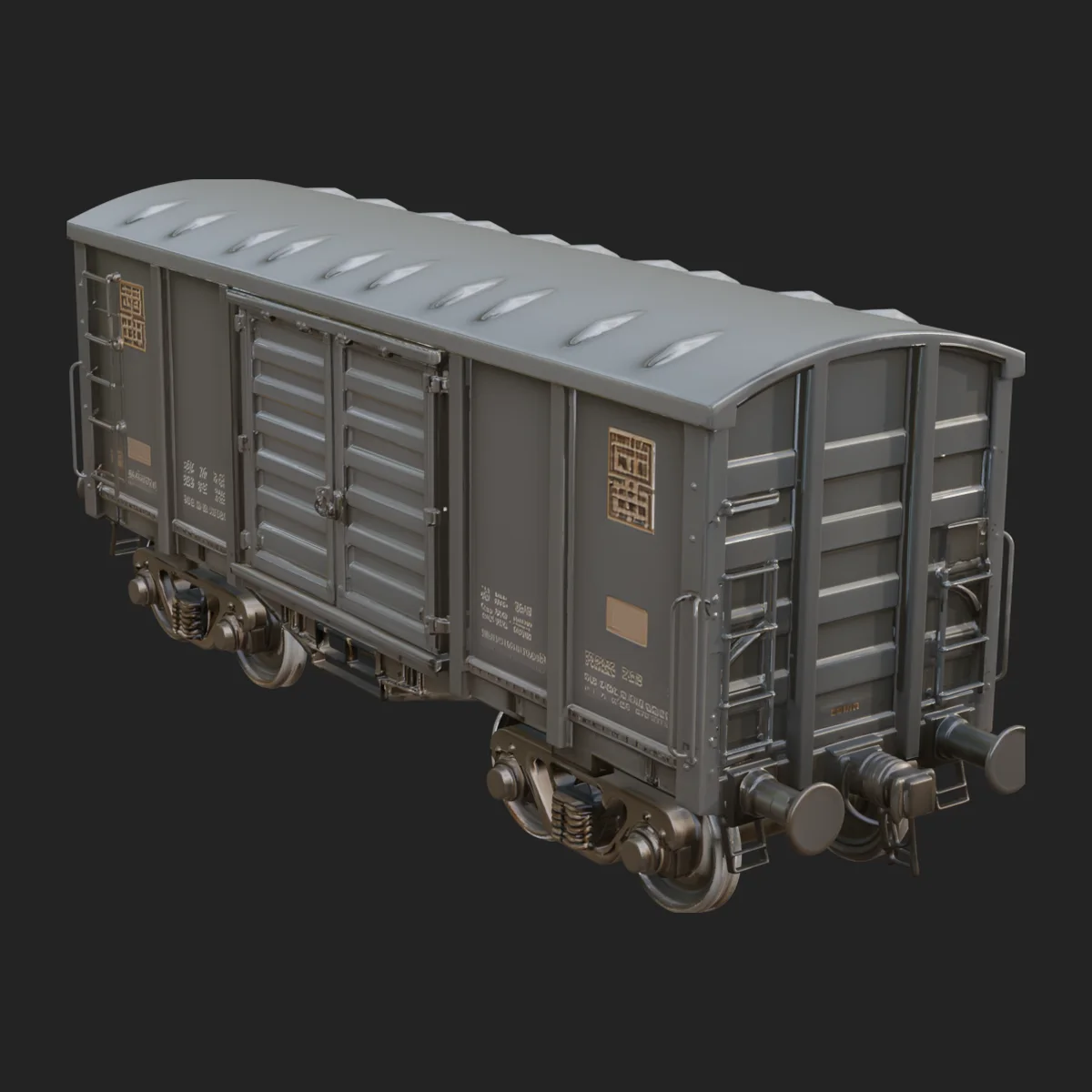 Freight Train Wagon Model Design 11