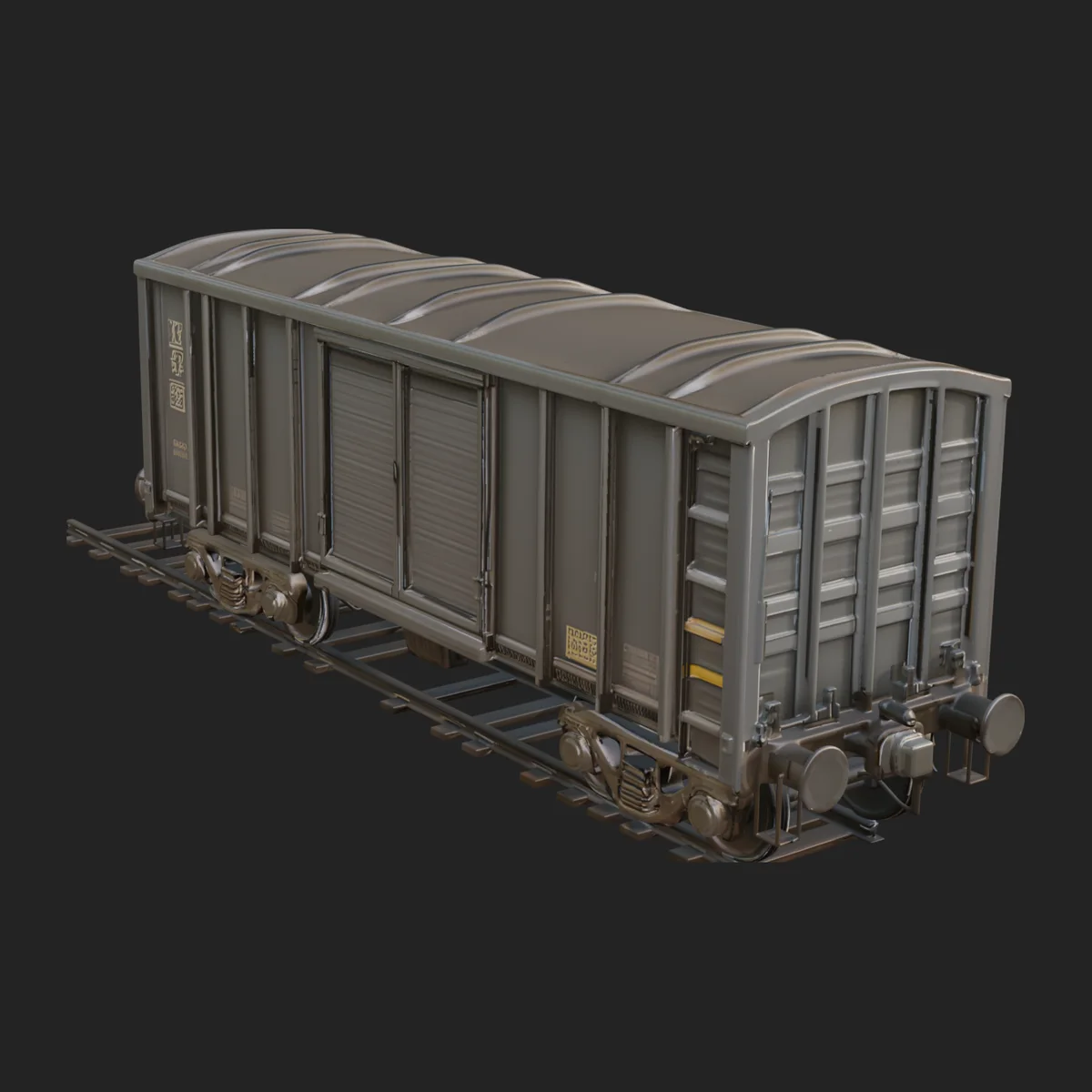 Freight Train Wagon Model Design 3