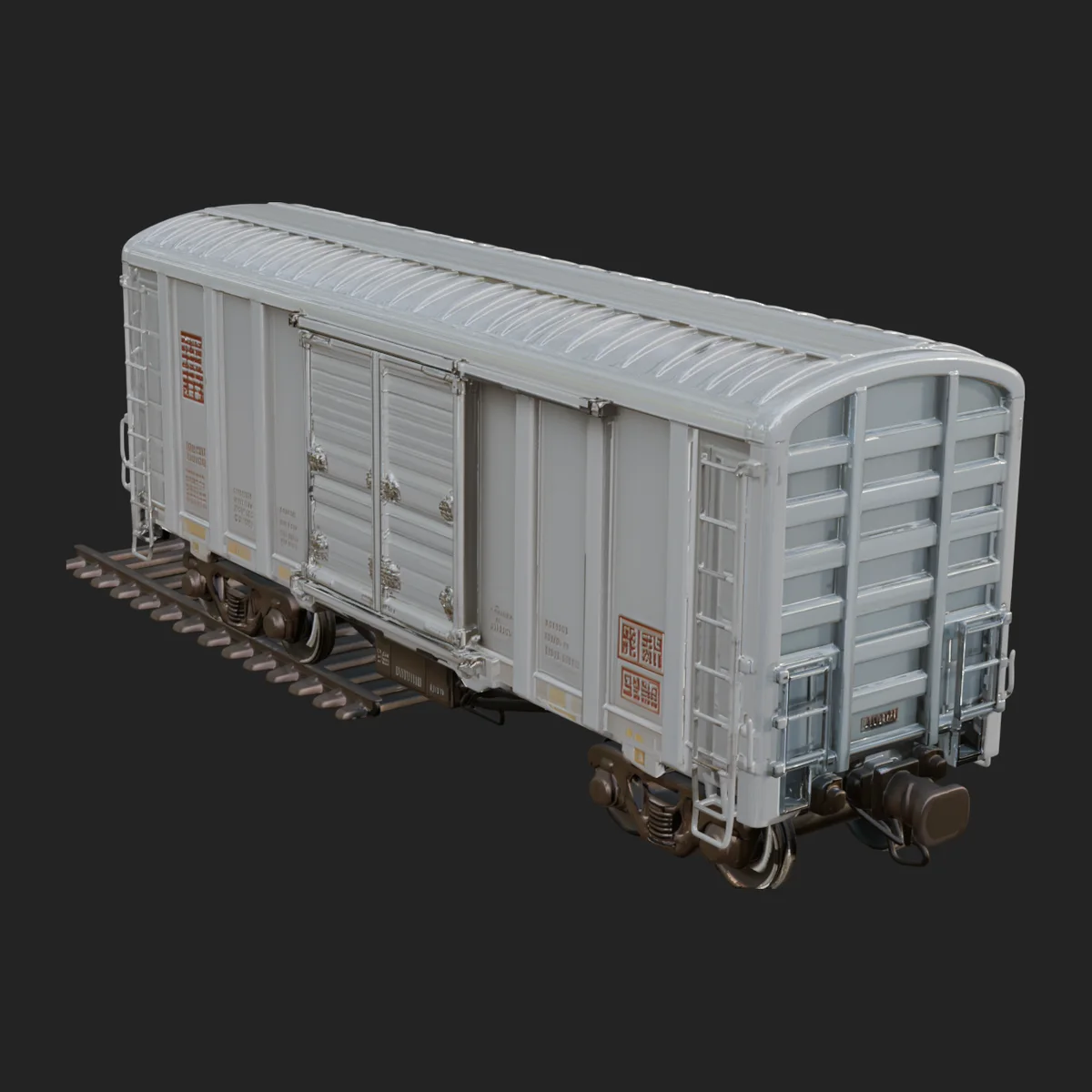 Freight Train Wagon Model Design 4