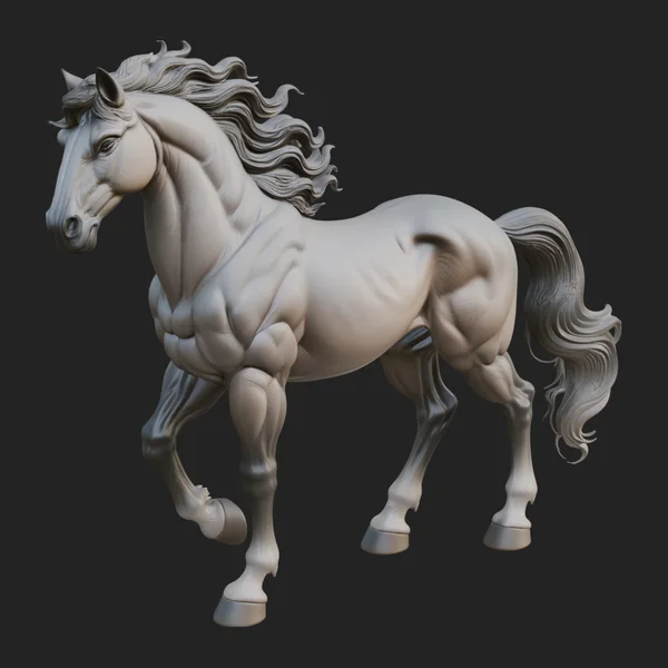 Galloping Horse Statue Design 1