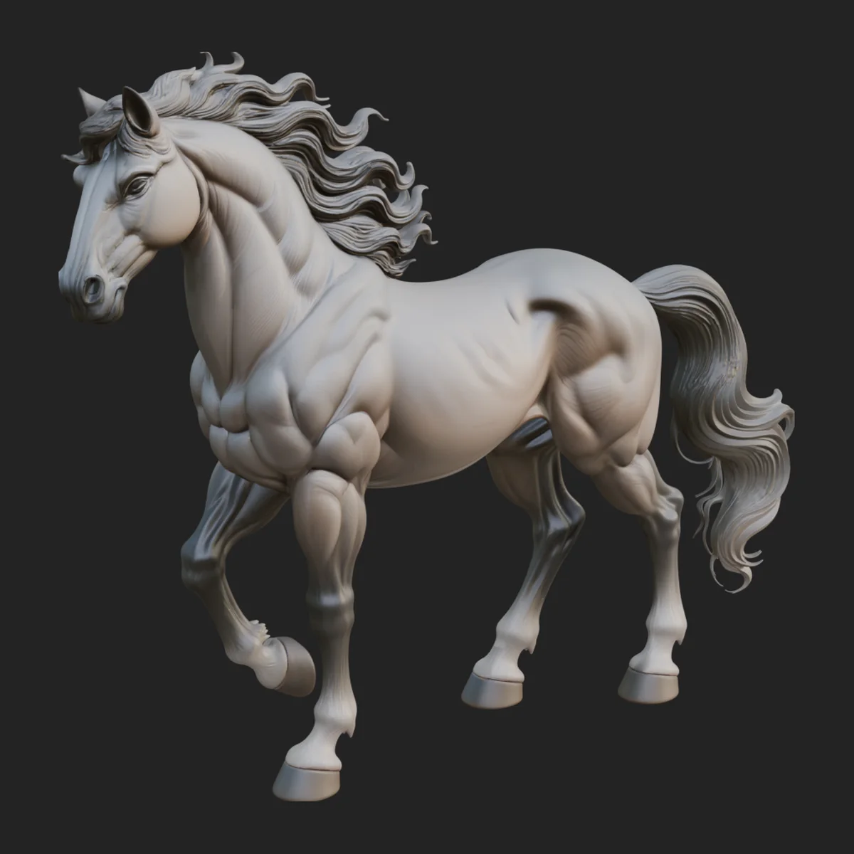 Galloping Horse Statue Design 1