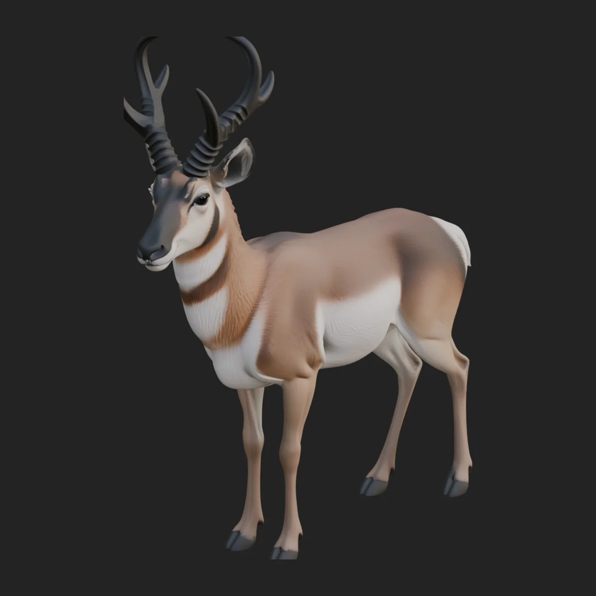 Gazelle Statue Design 1