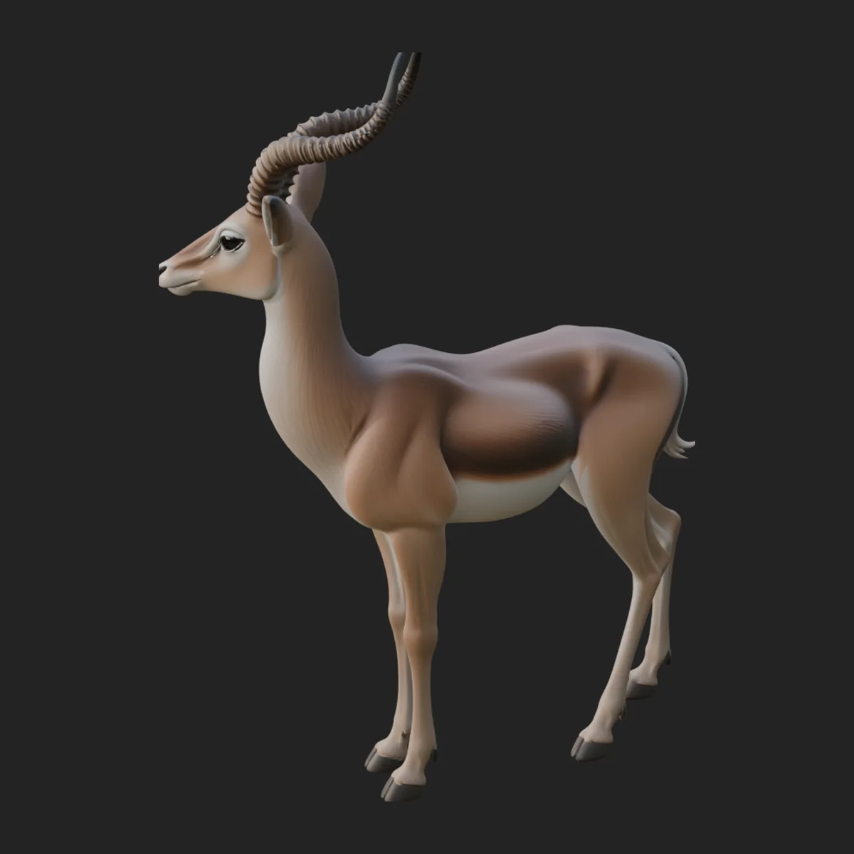 Gazelle Statue Design 11