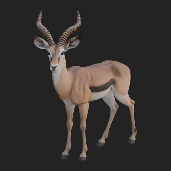 Gazelle Statue Design 13
