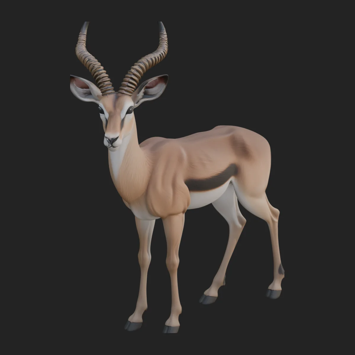 Gazelle Statue Design 13
