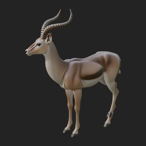 Gazelle Statue Design 2