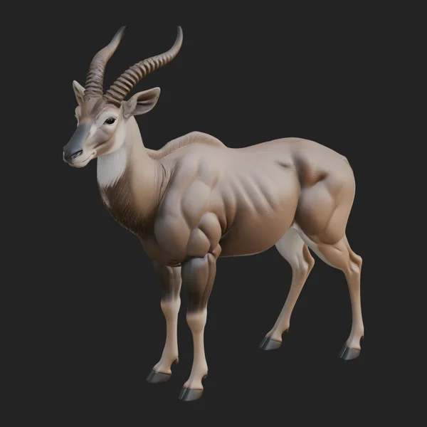 Gazelle Statue Design 3