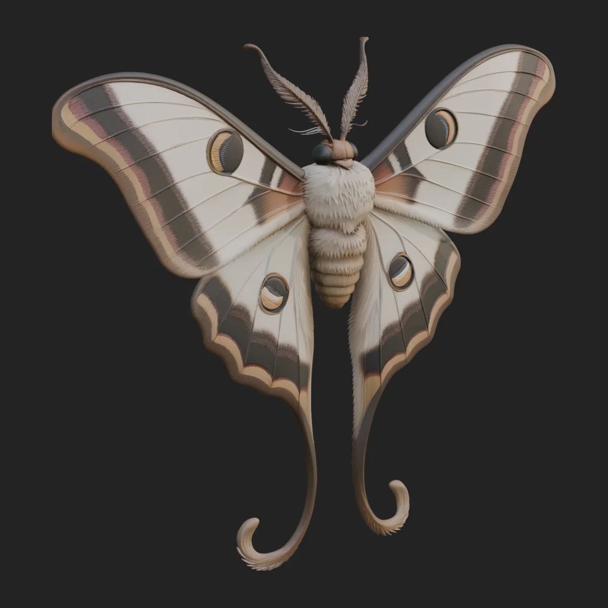 Giant Moth Statue Design 4