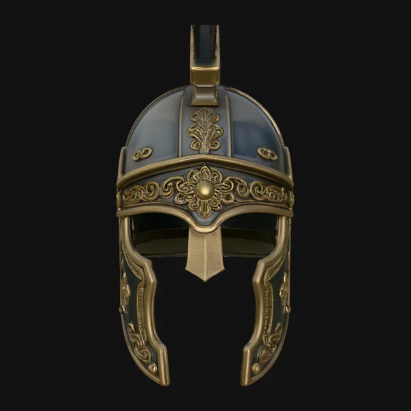 Gilded Crested War Helmet Design 4