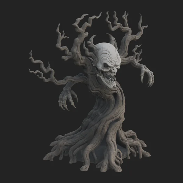 Gnarled Tree Creature Statue Design 2