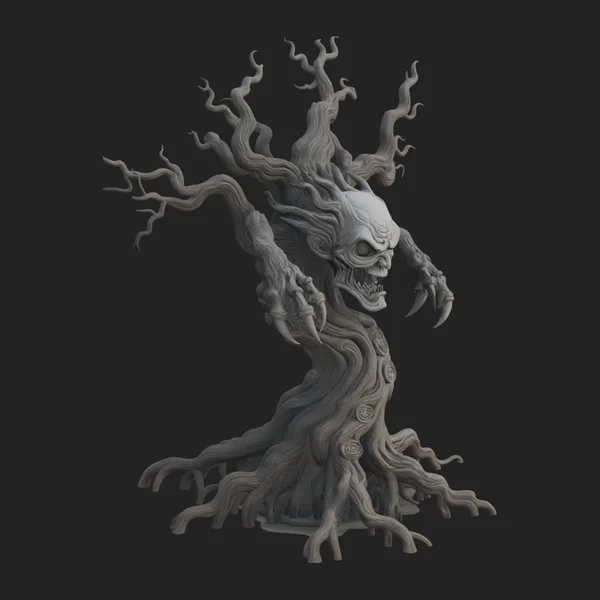 Gnarled Tree Creature Statue Design 4