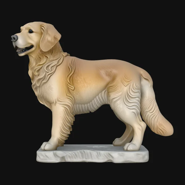 Golden Retriever Dog Statue Design 1