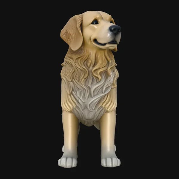 Golden Retriever Dog Statue Design 2