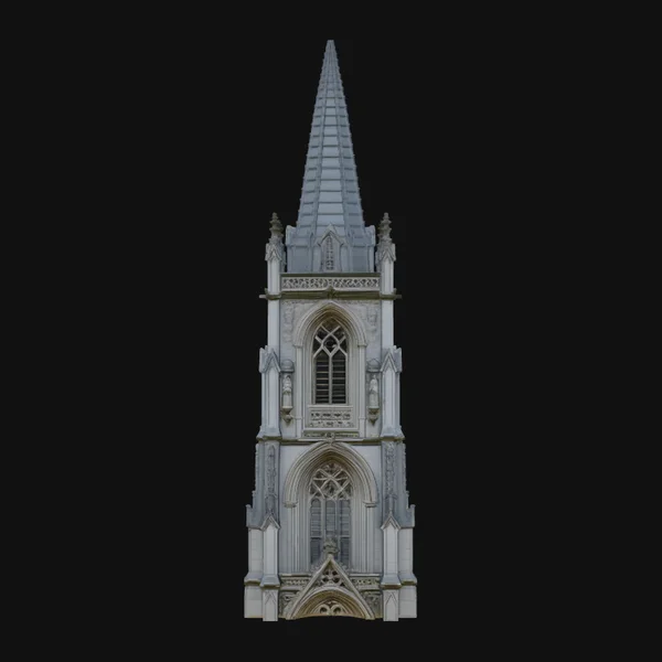 Gothic Cathedral Tower Model Design 4