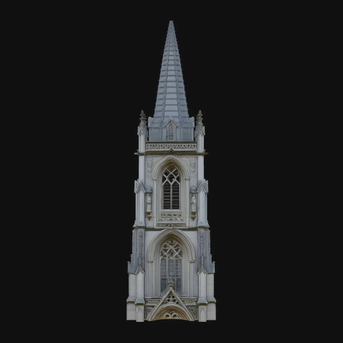 Gothic Cathedral Tower Model Design 4