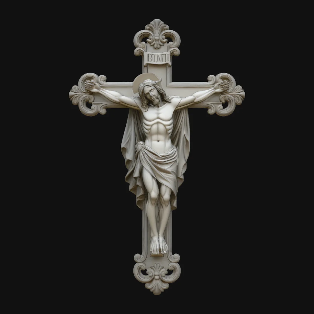 Gothic Crucifix Cross Pendant Design 1