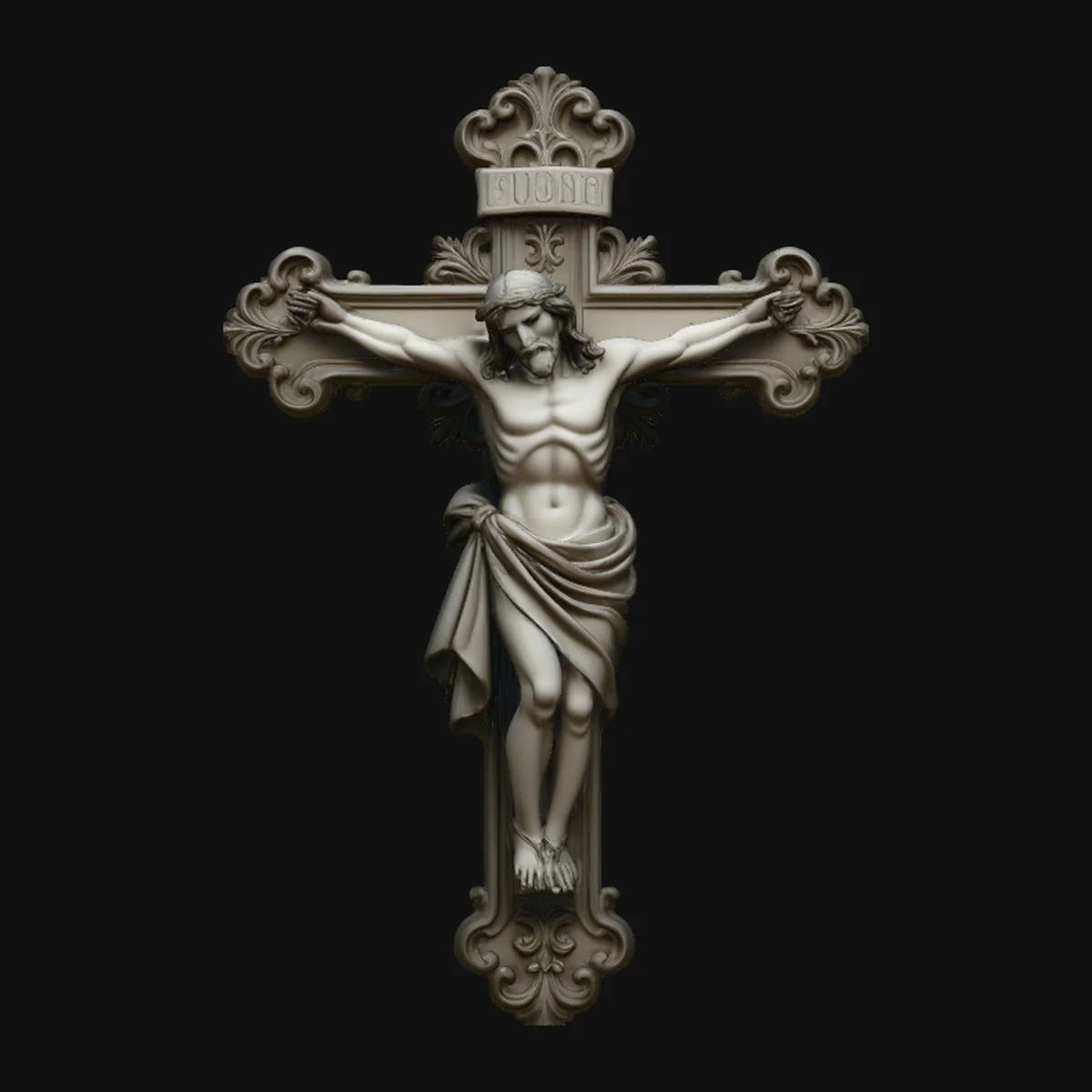 Gothic Crucifix Cross Pendant Design 2