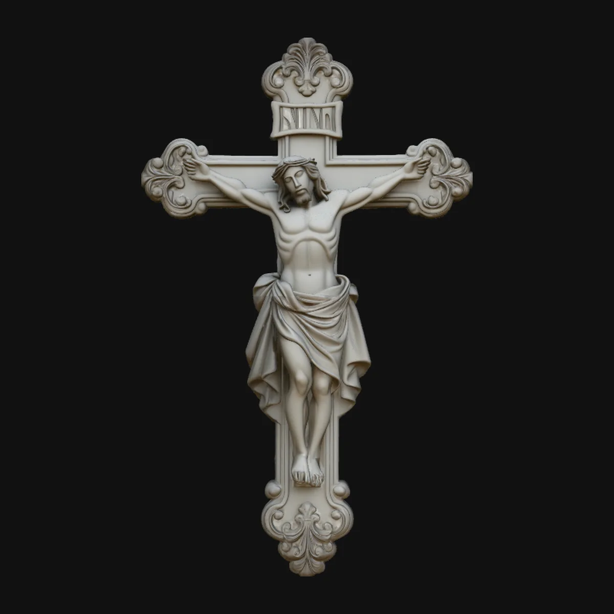 Gothic Crucifix Cross Pendant Design 3
