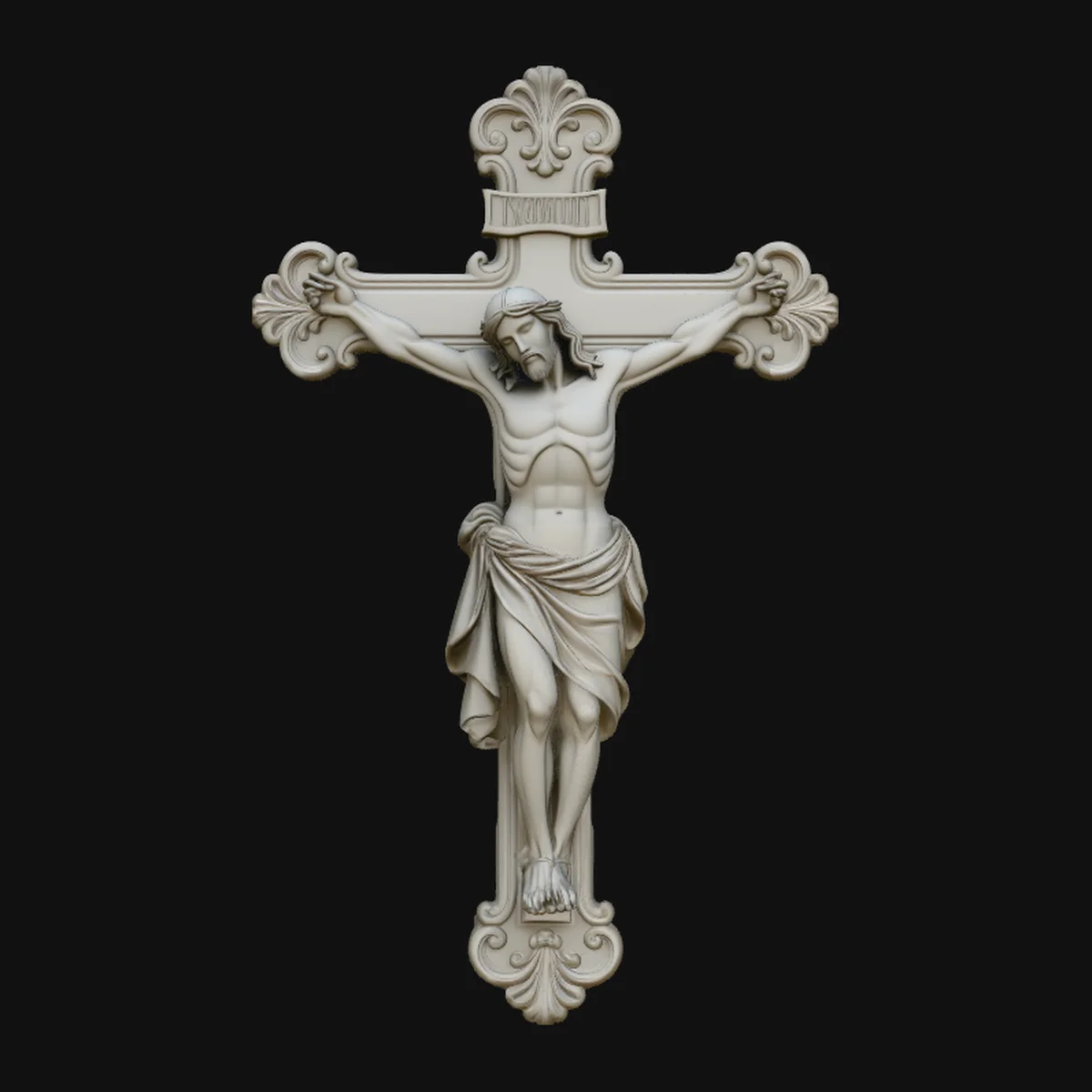 Gothic Crucifix Cross Pendant Design 4