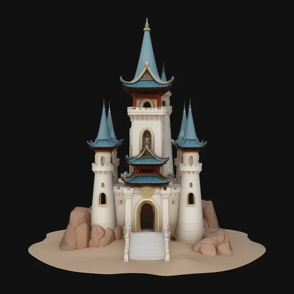 Grand Fairytale Castle Model Design 1