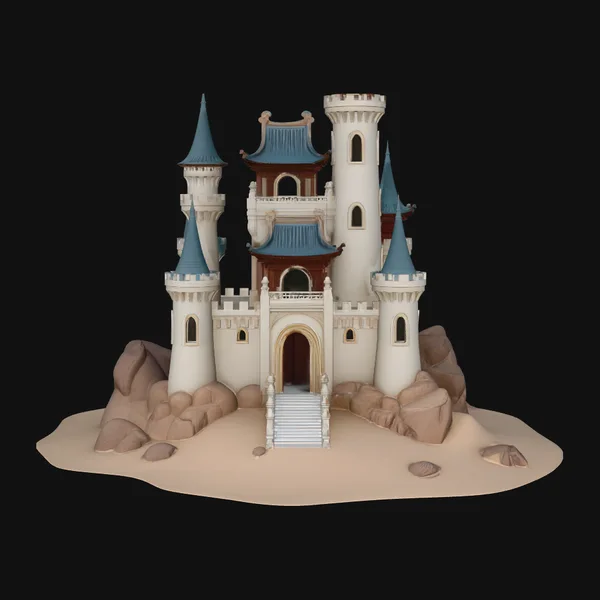Grand Fairytale Castle Model Design 2
