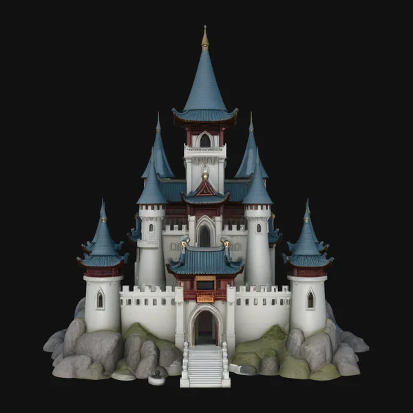 Grand Fairytale Castle Model Design 3