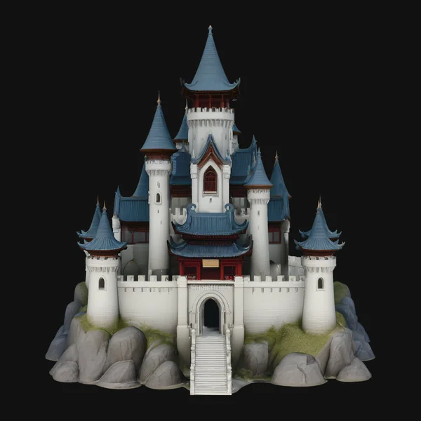 Grand Fairytale Castle Model Design 4