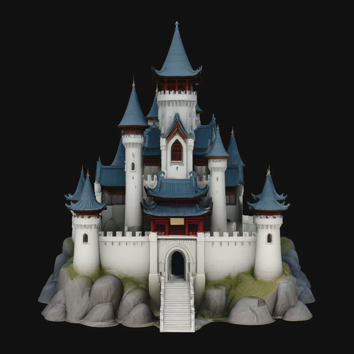 Grand Fairytale Castle Model Design 4