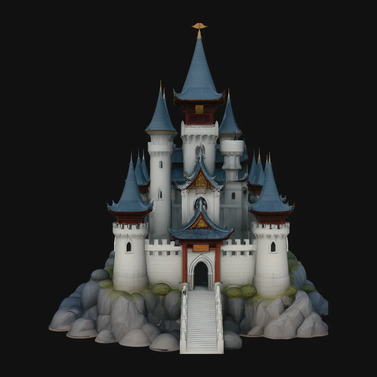 Grand Fairytale Castle Model Design 5