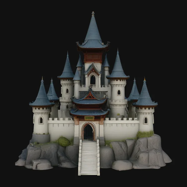 Grand Fairytale Castle Model Design 6