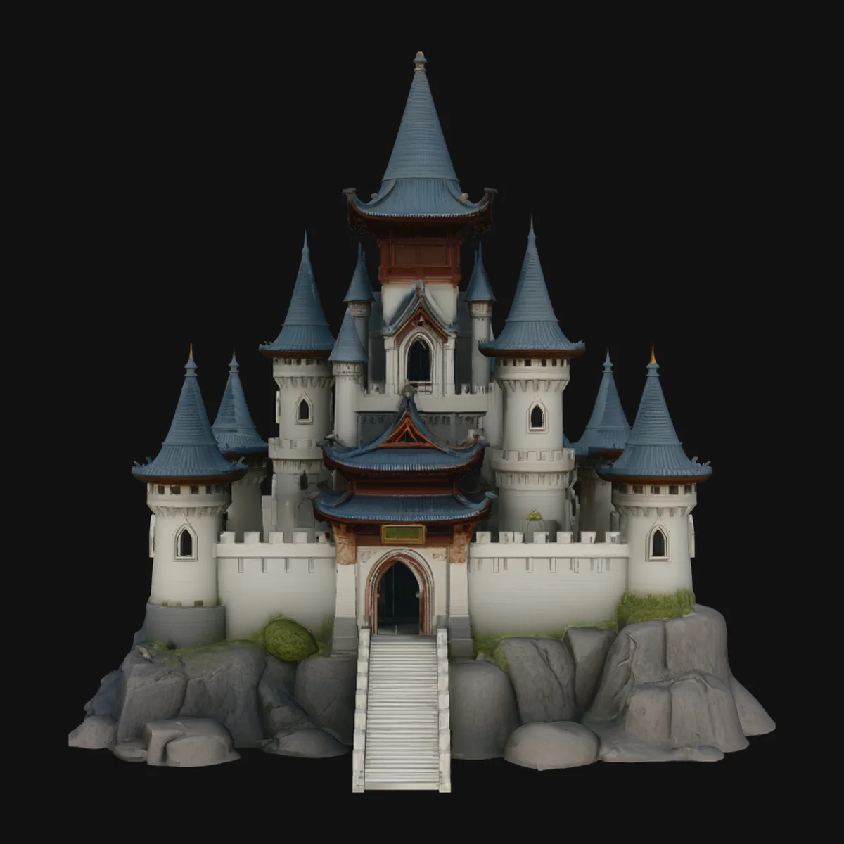 Grand Fairytale Castle Model Design 6