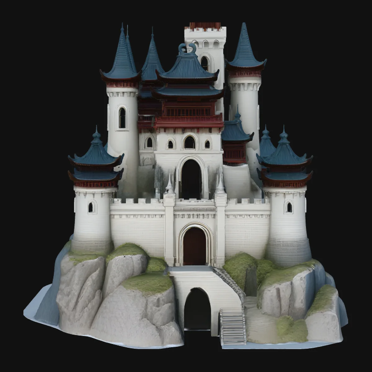 Grand Fairytale Castle Model Design 7