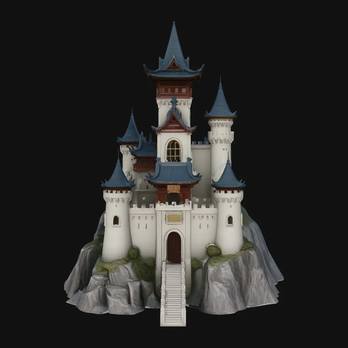 Grand Fairytale Castle Model Design 8