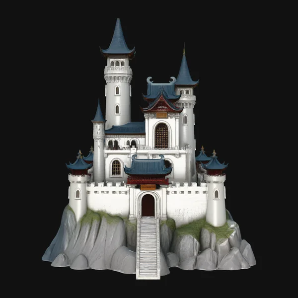 Grand Fairytale Castle Model Design 9