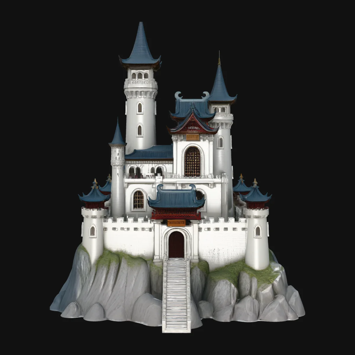 Grand Fairytale Castle Model Design 9
