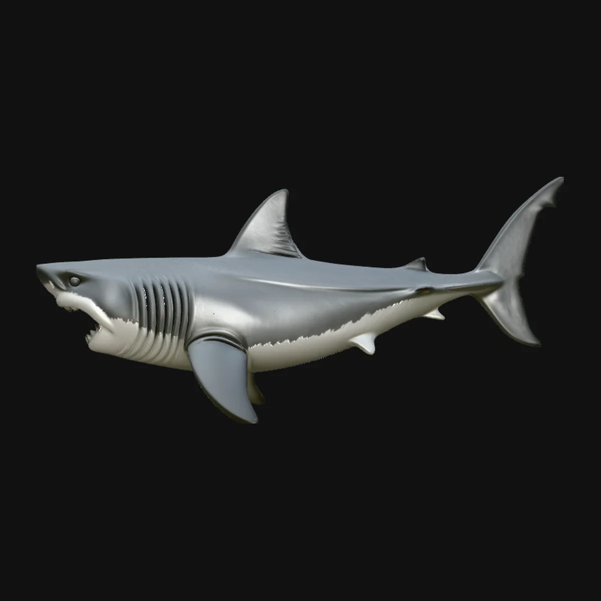 Great White Shark Statue Design 2