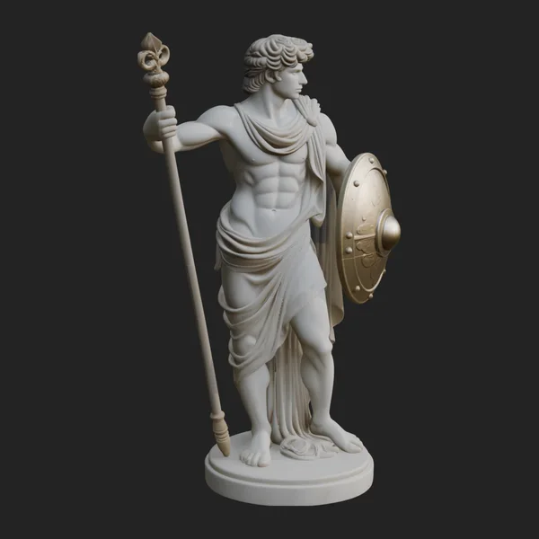 Greek Warrior God Statue Design 5