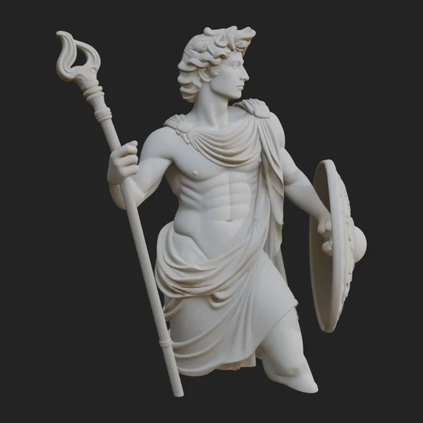 Greek Warrior God Statue Design 7