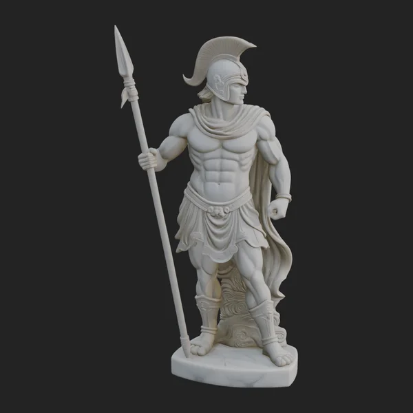 Greek Warrior God Statue Design 8