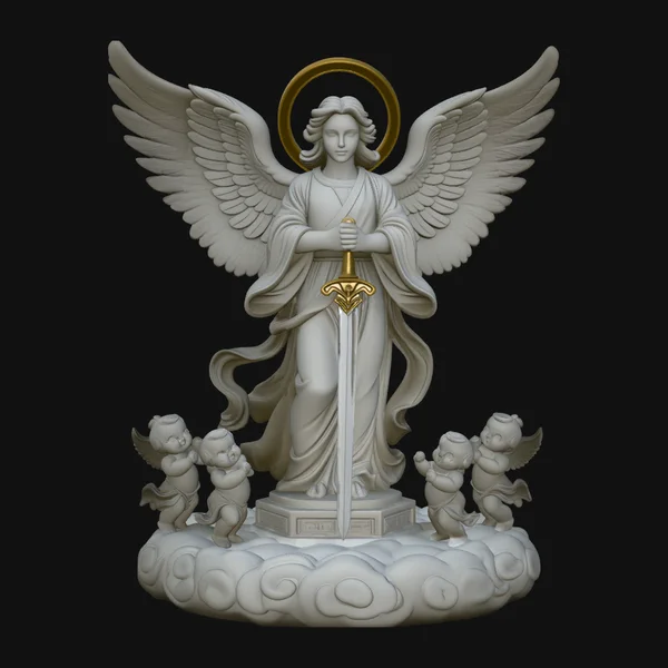 Guardian Angel Statue Design 3
