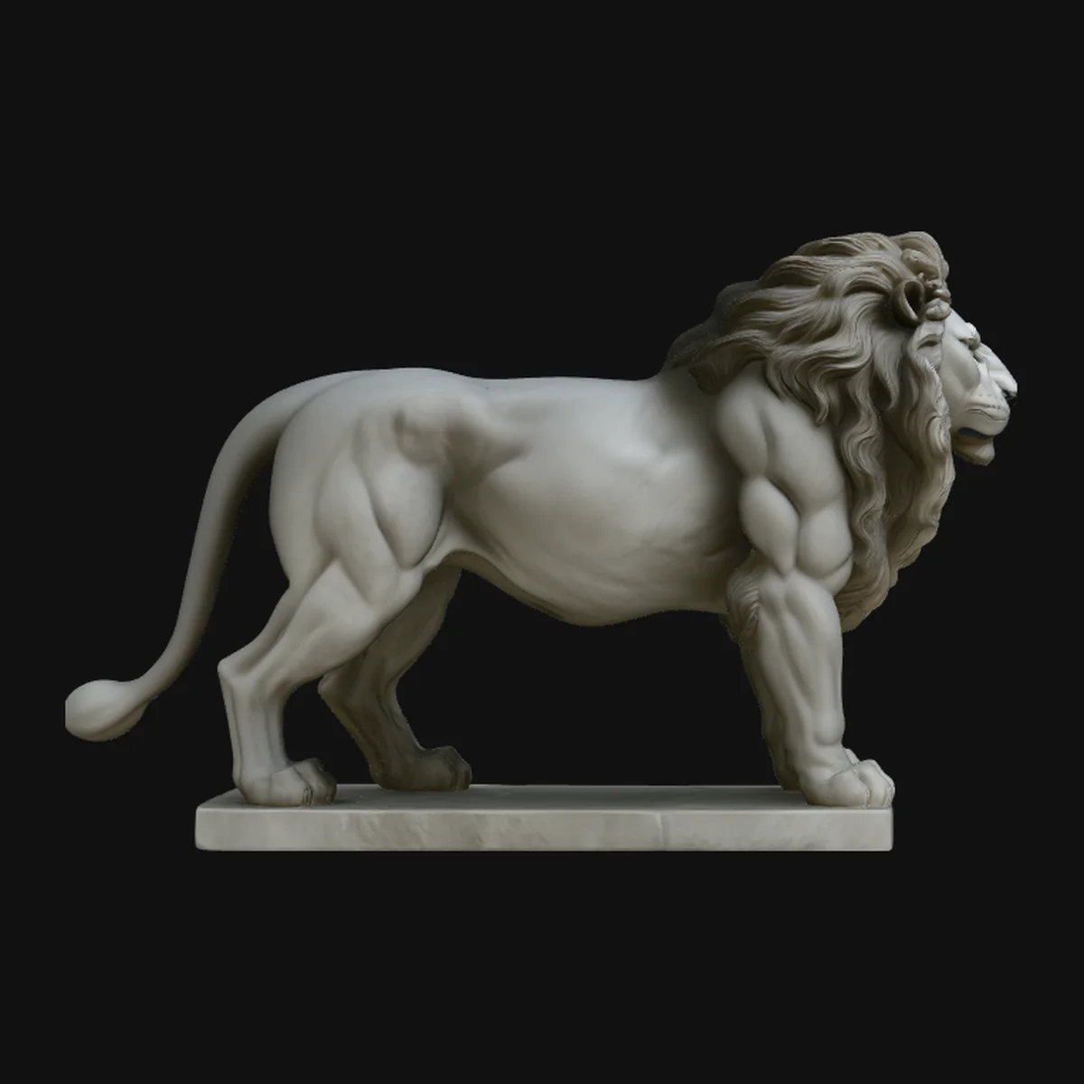 Guardian Lion Statue Design 1