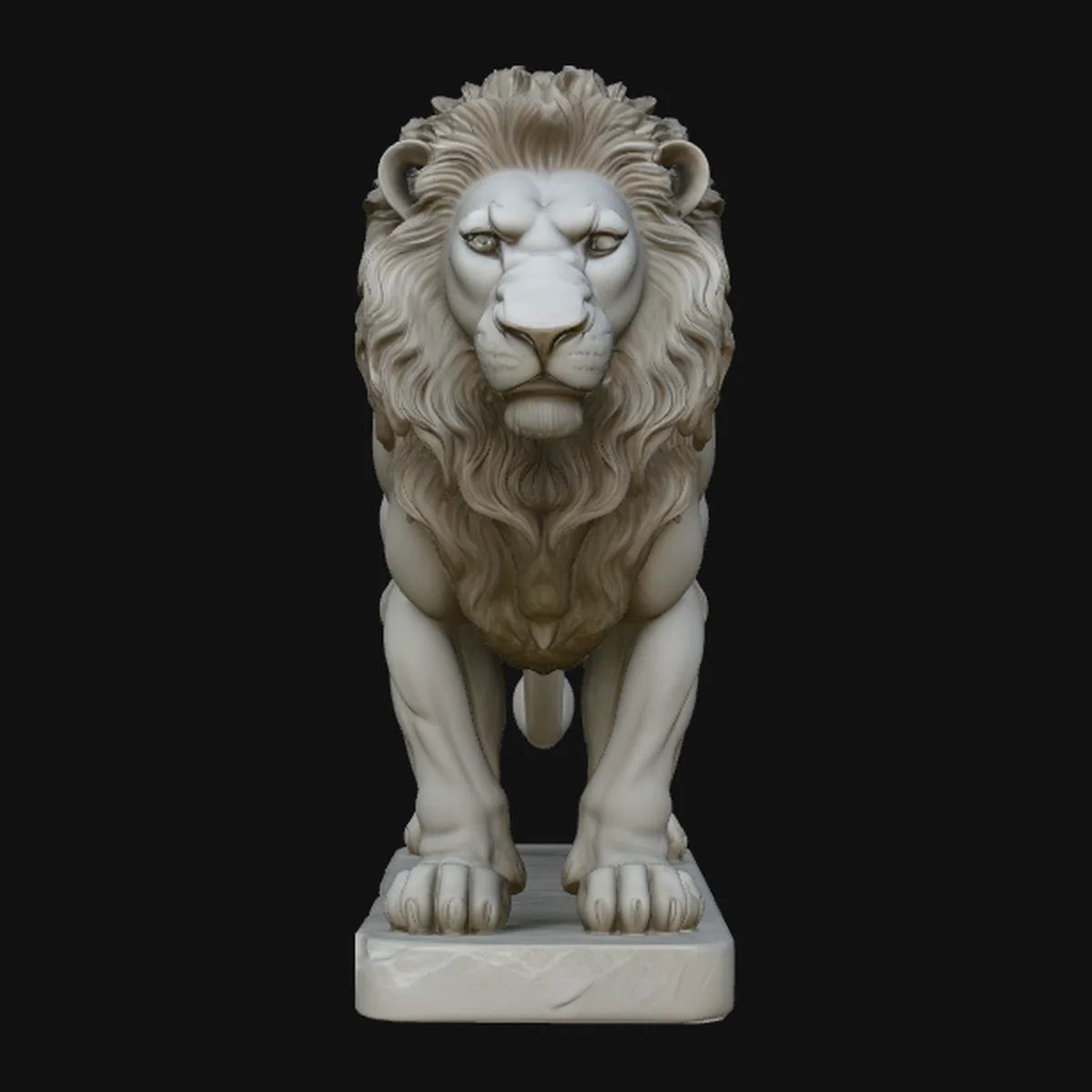 Guardian Lion Statue Design 3