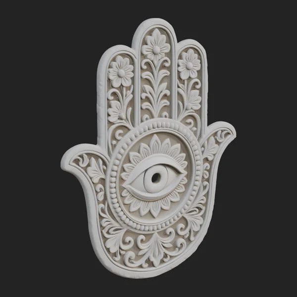 Hamsa Hand Wall Plaque Design 1