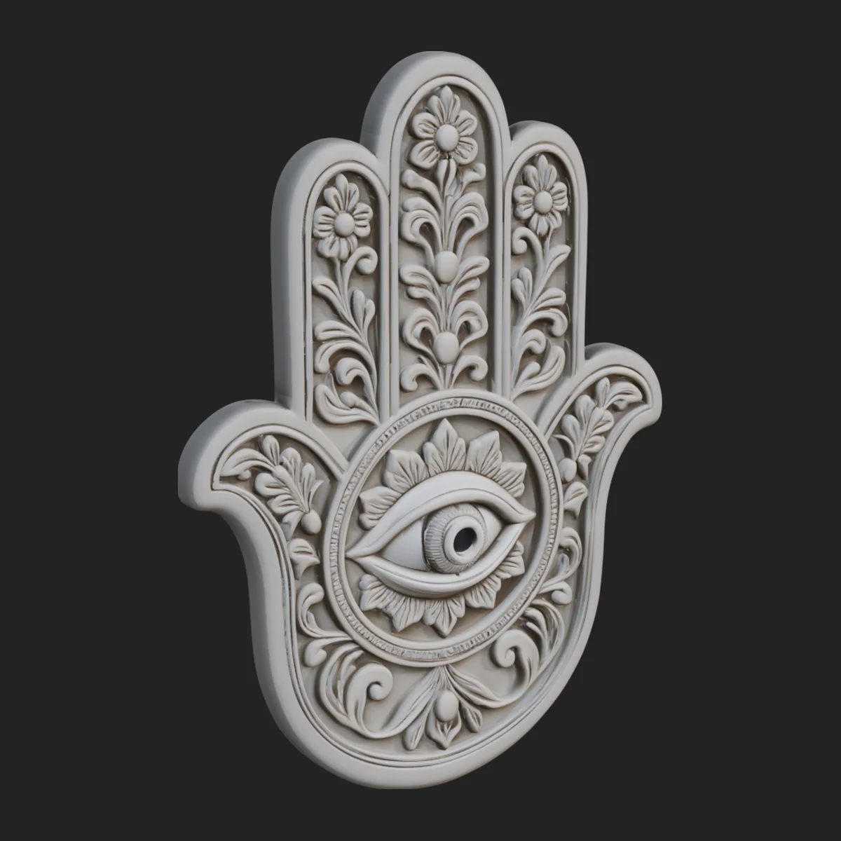 Hamsa Hand Wall Plaque Design 2
