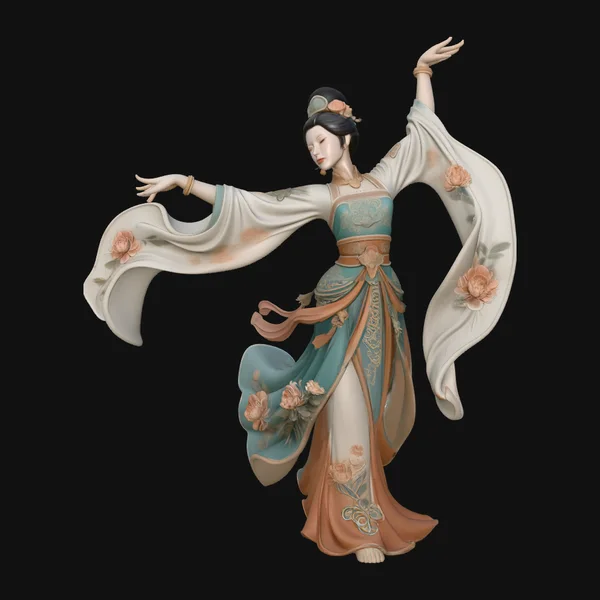 Hanfu Dancer Statue Design 2