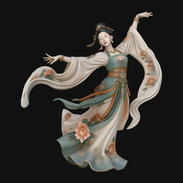 Hanfu Dancer Statue Design 3