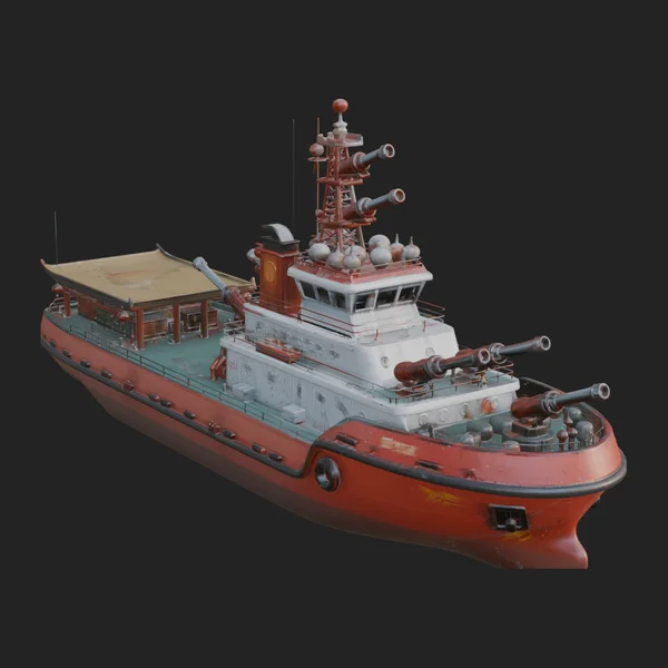 Harbour Tugboat Model Design 15